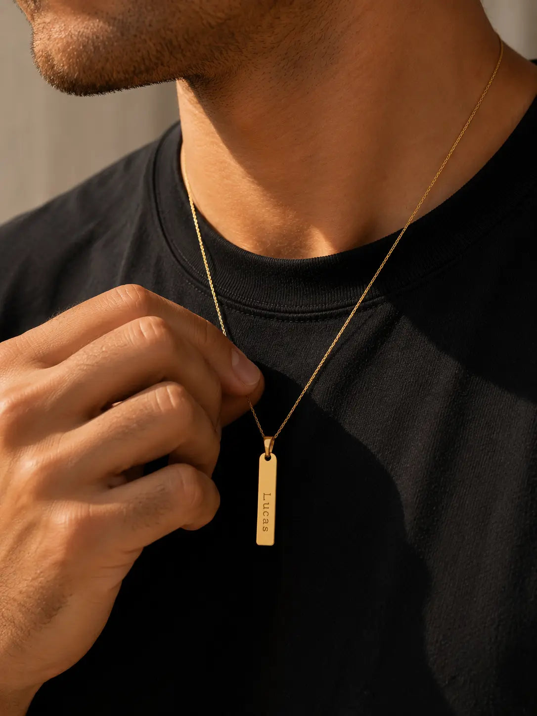 Collier barre personnalisable mixte L'atelier d'Aimie
