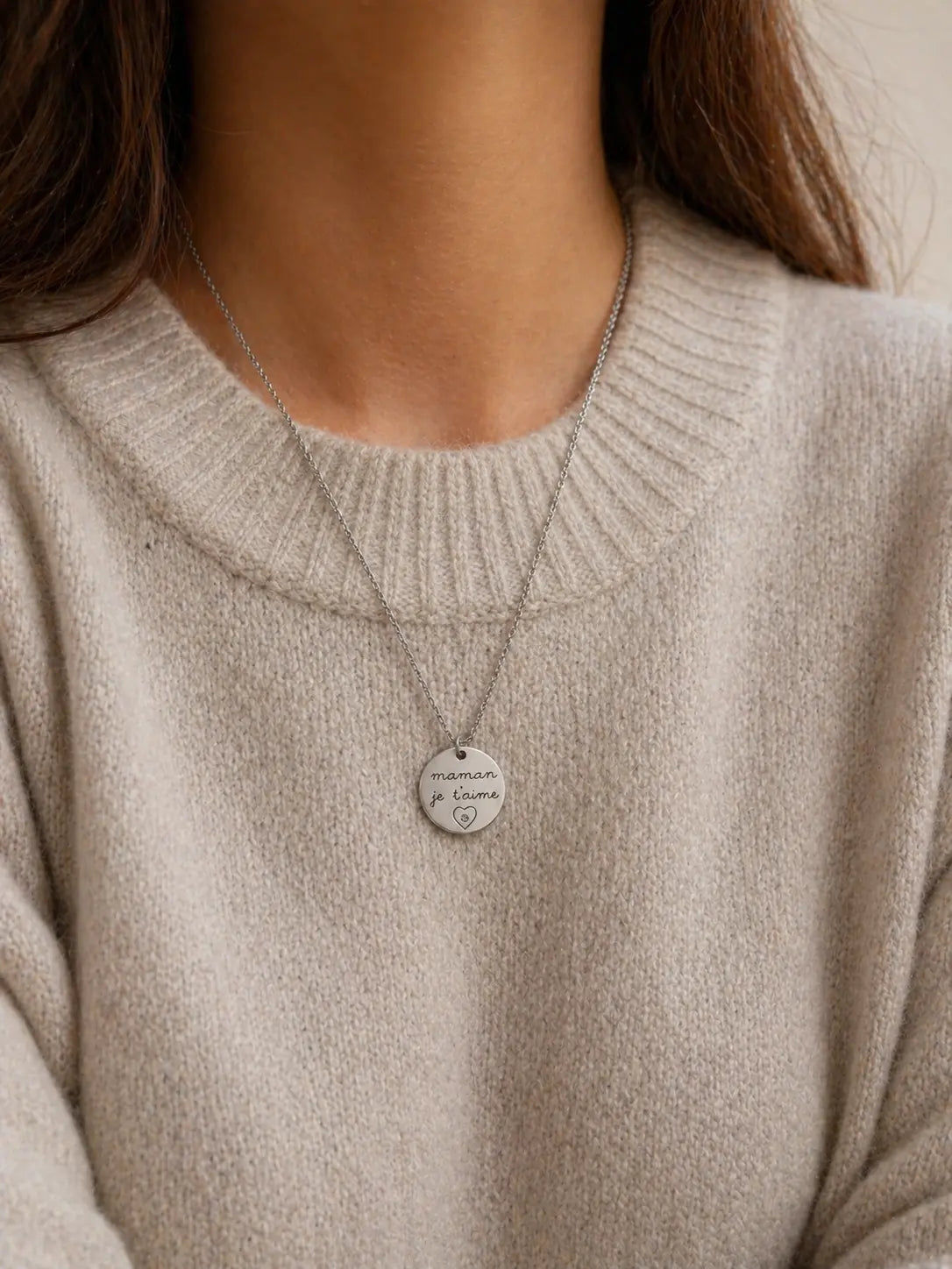 Collier “Maman je t’aime” – Édition Fête des Mères L'atelier d'Aimie