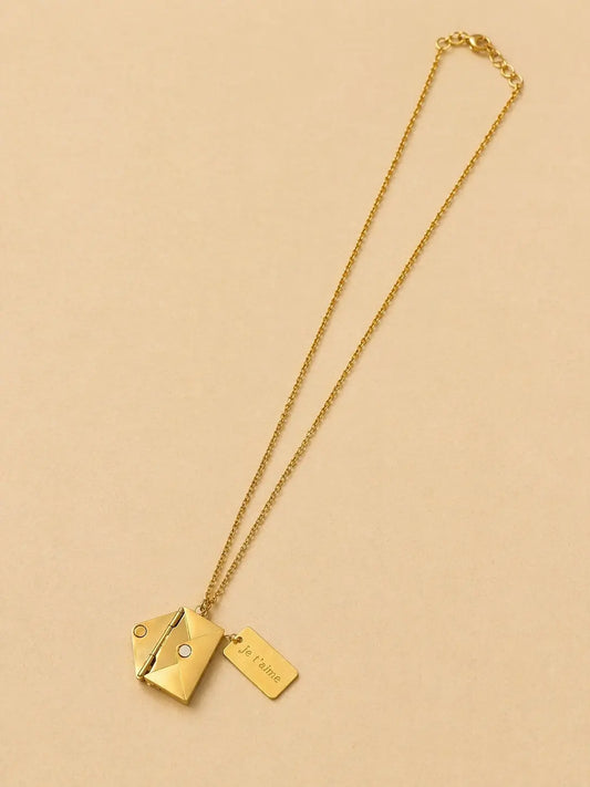 Collier lettre secrète personnalisé L'atelier d'Aimie