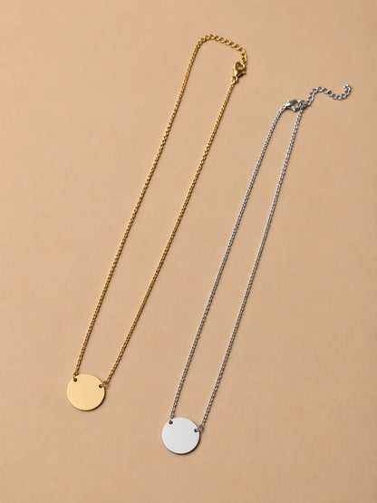 Collier initiale rond L'atelier d'Aimie