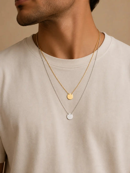 Collier initiale rond L'atelier d'Aimie