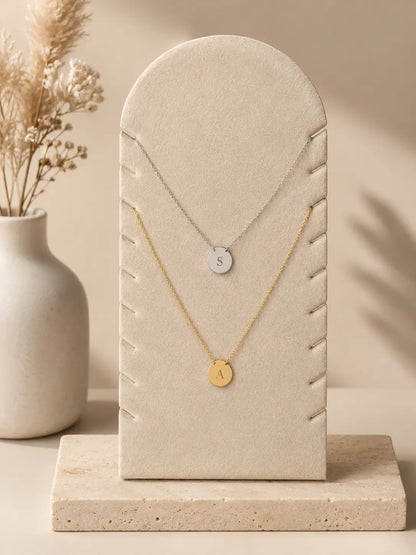 Collier initiale rond L'atelier d'Aimie