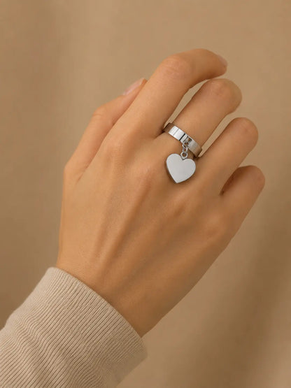 Bague cœur fine personnalisable L'atelier d'Aimie