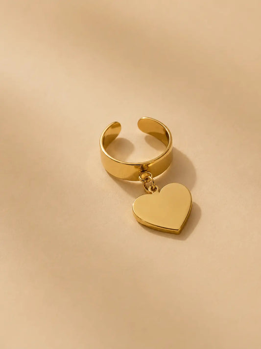 Bague cœur fine personnalisable L'atelier d'Aimie
