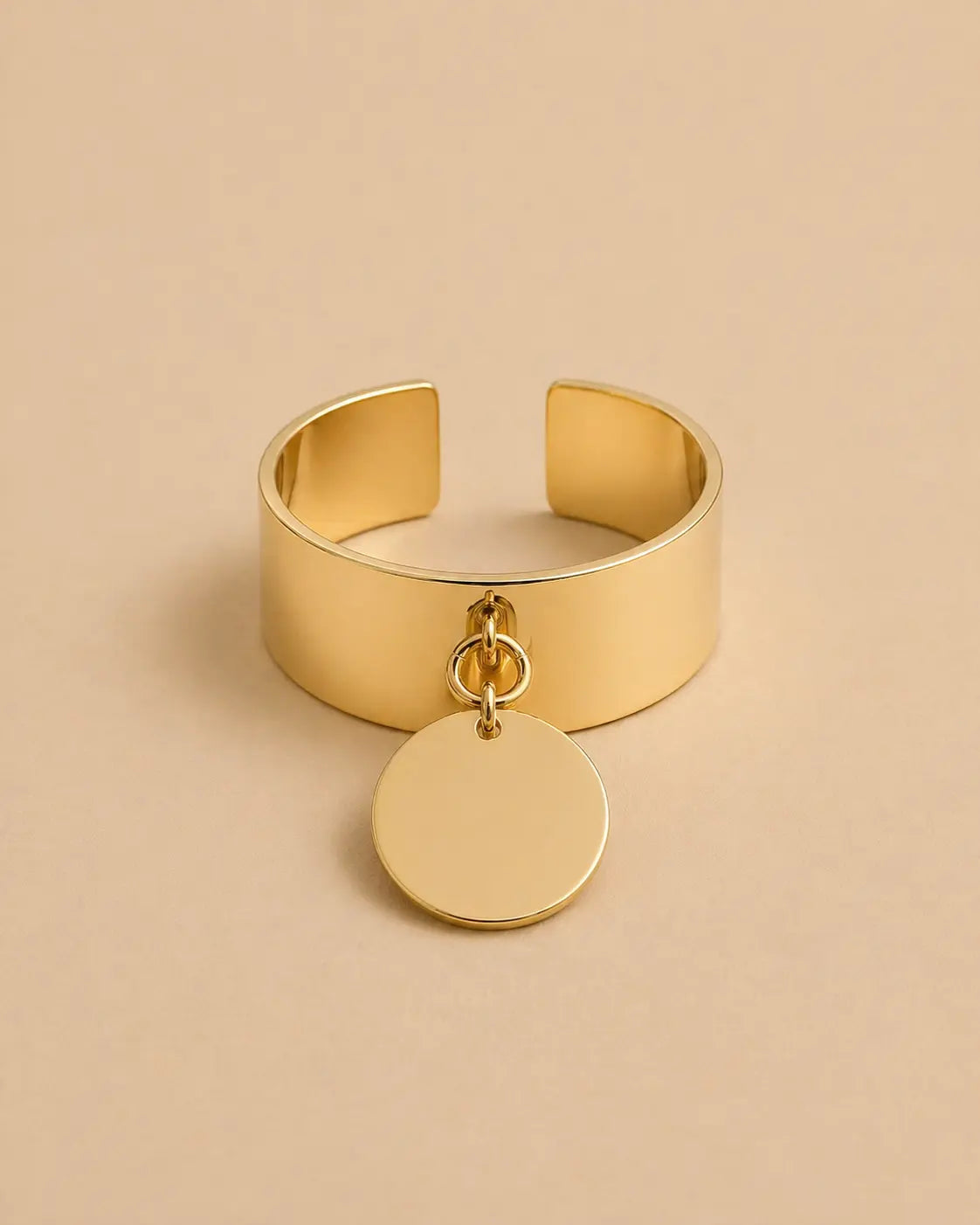 Bague médaille personnalisée L'atelier d'Aimie