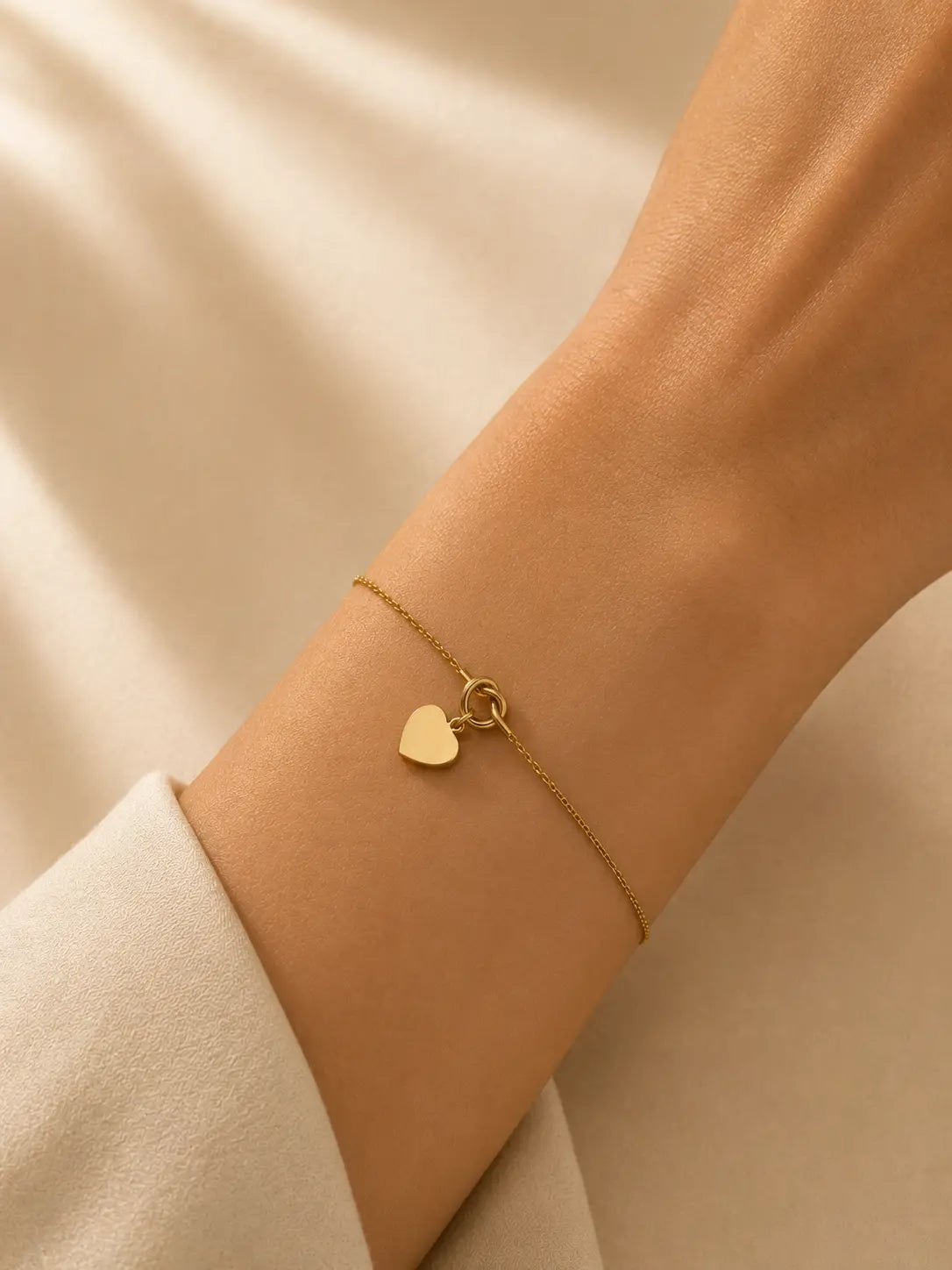 Bracelet cœur lien personnalisable L'atelier d'Aimie