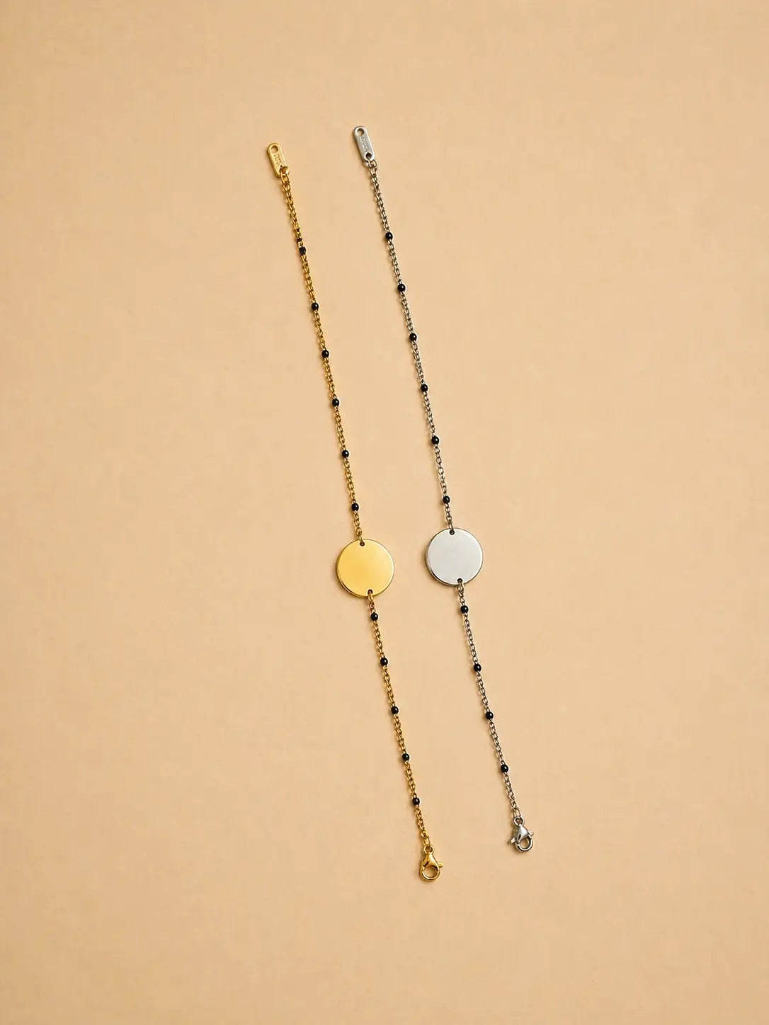 Bracelet personnalisé perles noires L'atelier d'Aimie