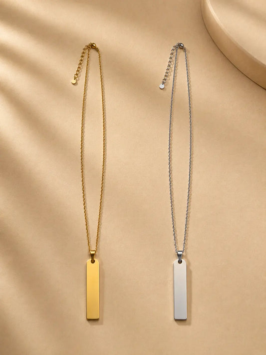 Collier barre personnalisable mixte L'atelier d'Aimie