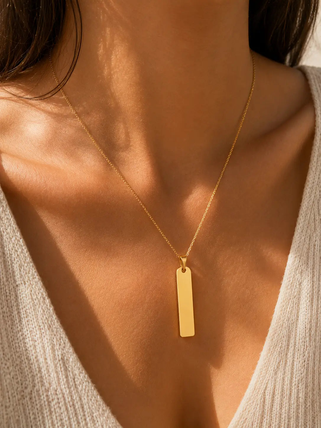 Collier barre personnalisable mixte L'atelier d'Aimie