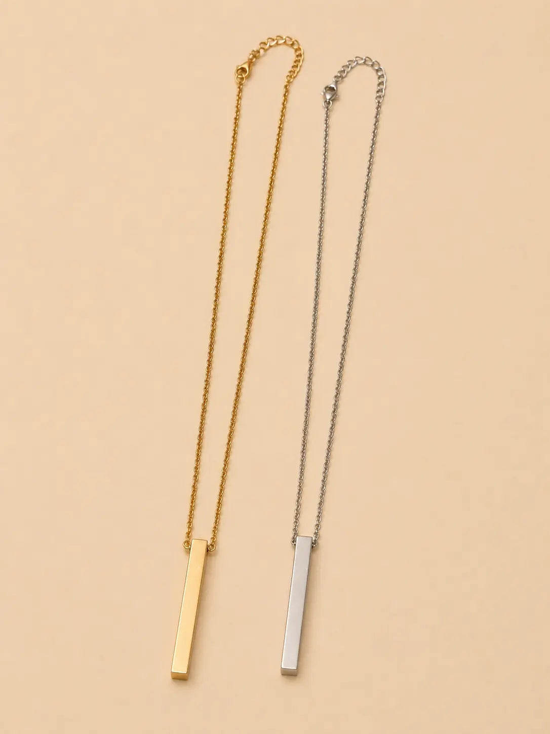 Collier bâton 4 faces gravable L'atelier d'Aimie