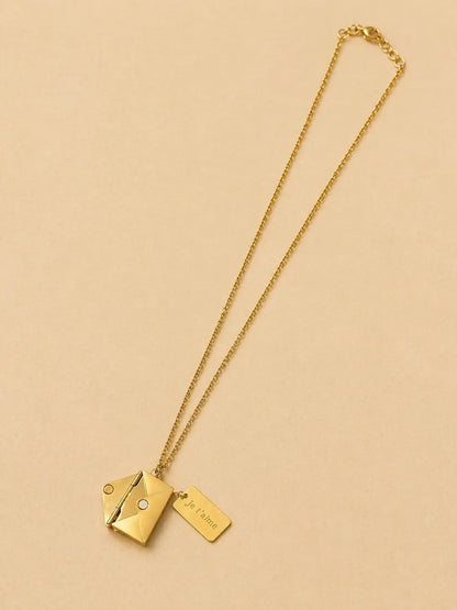 Collier lettre secrète personnalisé L'atelier d'Aimie