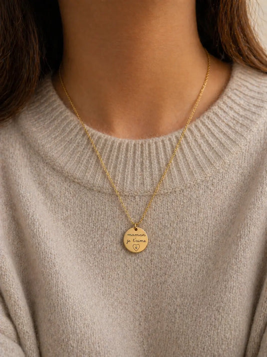 Collier “Maman je t’aime” – Édition Fête des Mères L'atelier d'Aimie