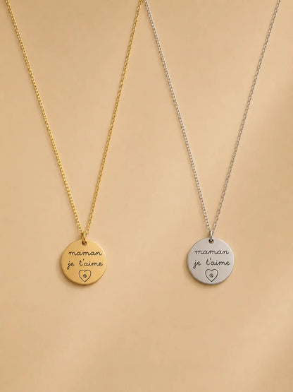 Collier “Maman je t’aime” – Édition Fête des Mères L'atelier d'Aimie