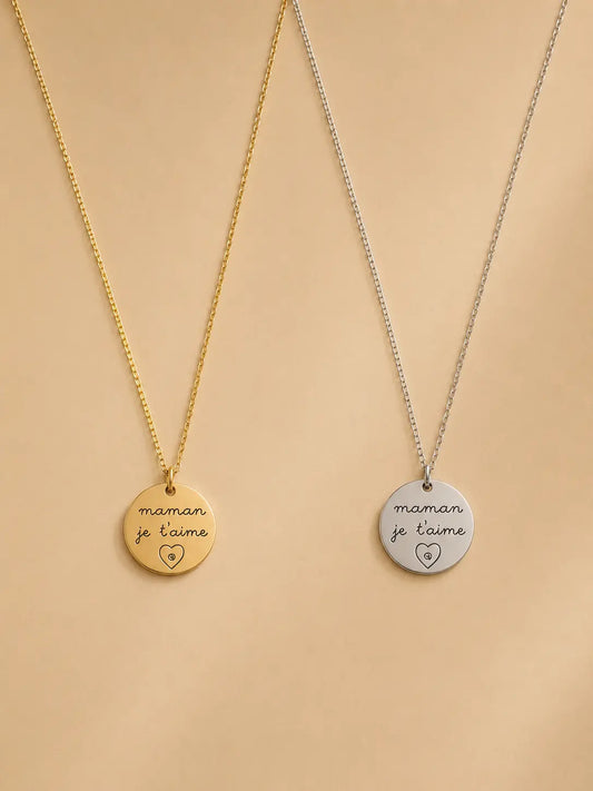 Collier “Maman je t’aime” – Édition Fête des Mères L'atelier d'Aimie