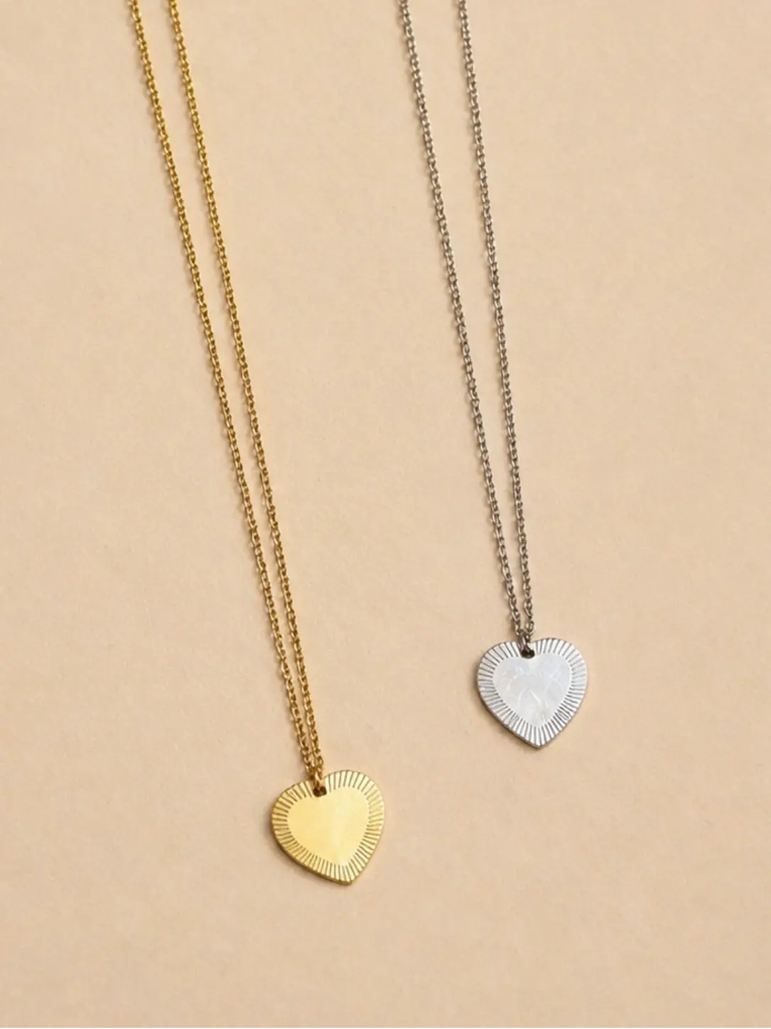 Collier cœur initiale personnalisée L'atelier d'Aimie