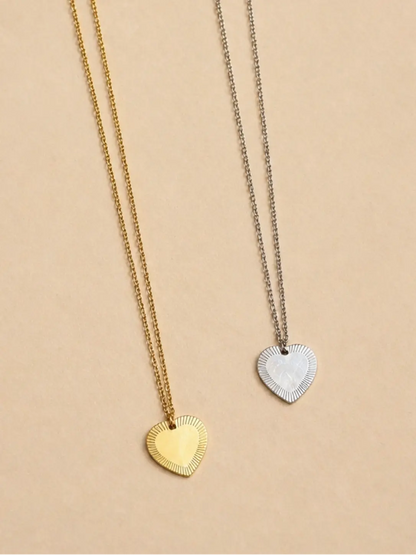 Collier cœur initiale personnalisée L'atelier d'Aimie